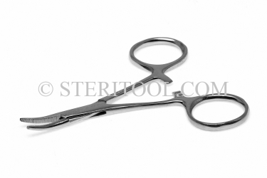 #10260 - 3.5"(87mm) Stainless Steel Hemostat, Curved. hemostat, forceps, stainless steel